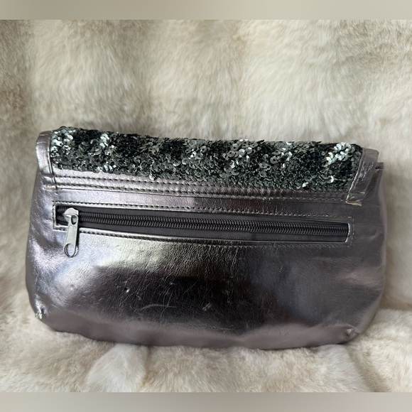 VINTAGE GLITTER & GLAM METALLIC SEQUIN CLUTCH - Picture 6 of 17